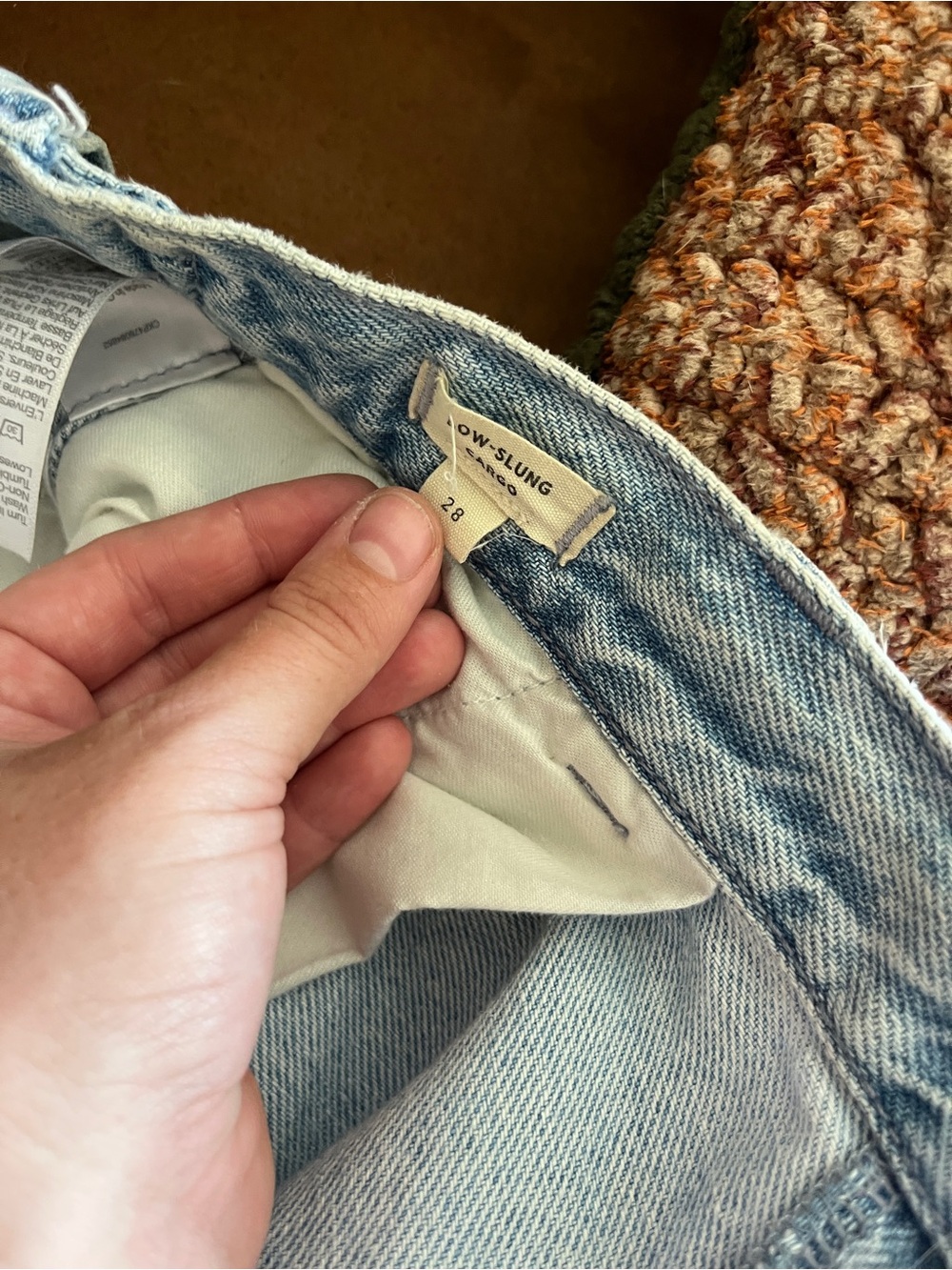 Madewell Low-Slung Light cargo Women's Jeans - Size 28 - Picture 1 of 3